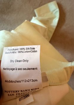 Pottery Barn Silk Curtain Panels