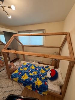 Simple House Kids Bed Frame