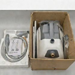 Reliable 550GC Canister/Cylinder Steam Cleaner White/Gray With Hose & Water Tank