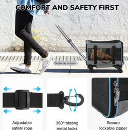 Portable Pet Rolling Carrier