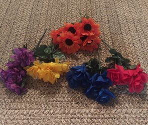 ARTIFICIAL NEW 6 FLOWERS FOR ALL $7
