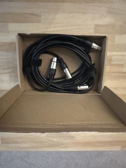 Amazon Basics XLR Microphone Cable for Speaker or PA System, All Copper Conductors, 6MM PVC Jacket, 10 Foot, Black