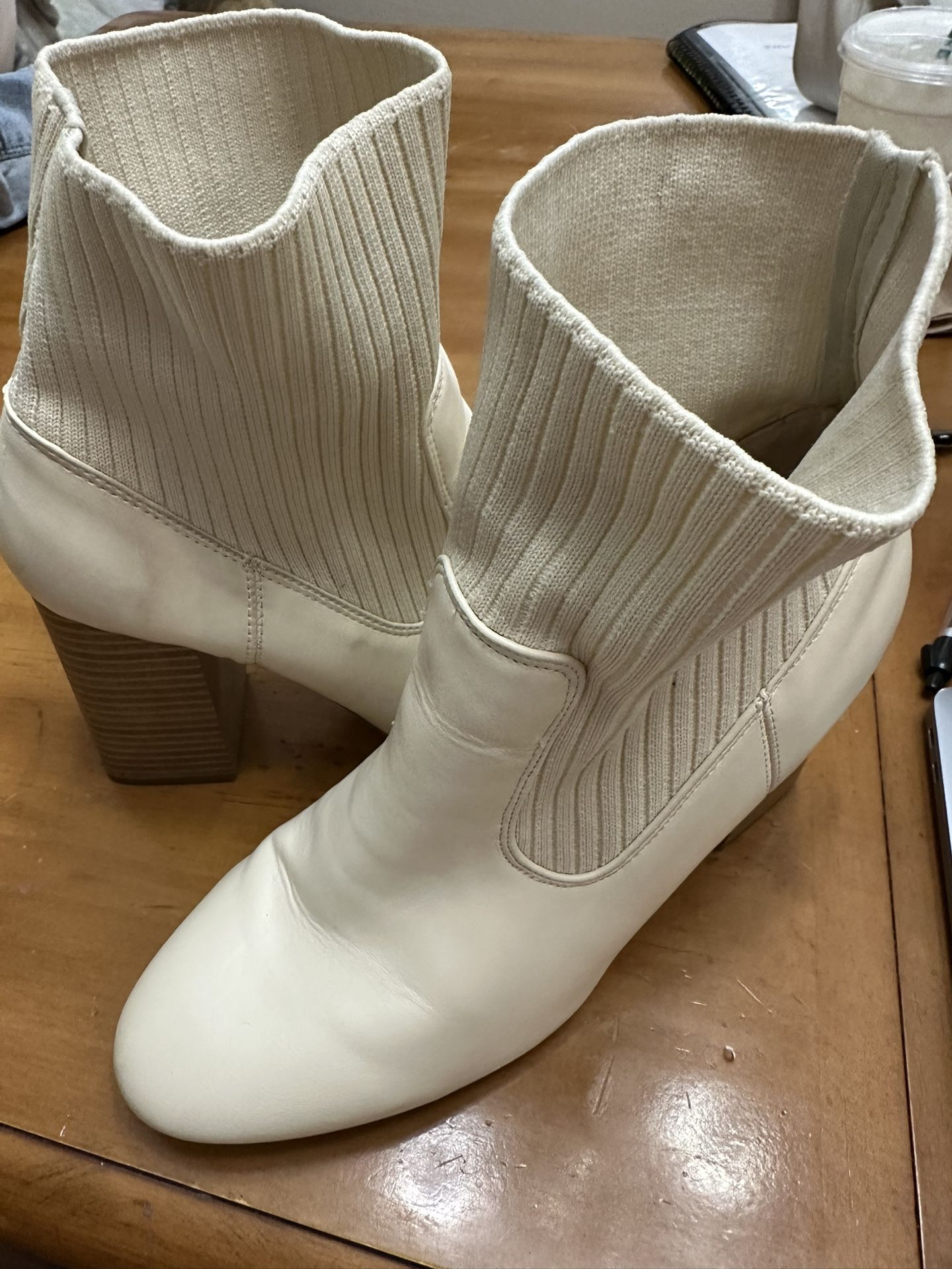 Cream Boots