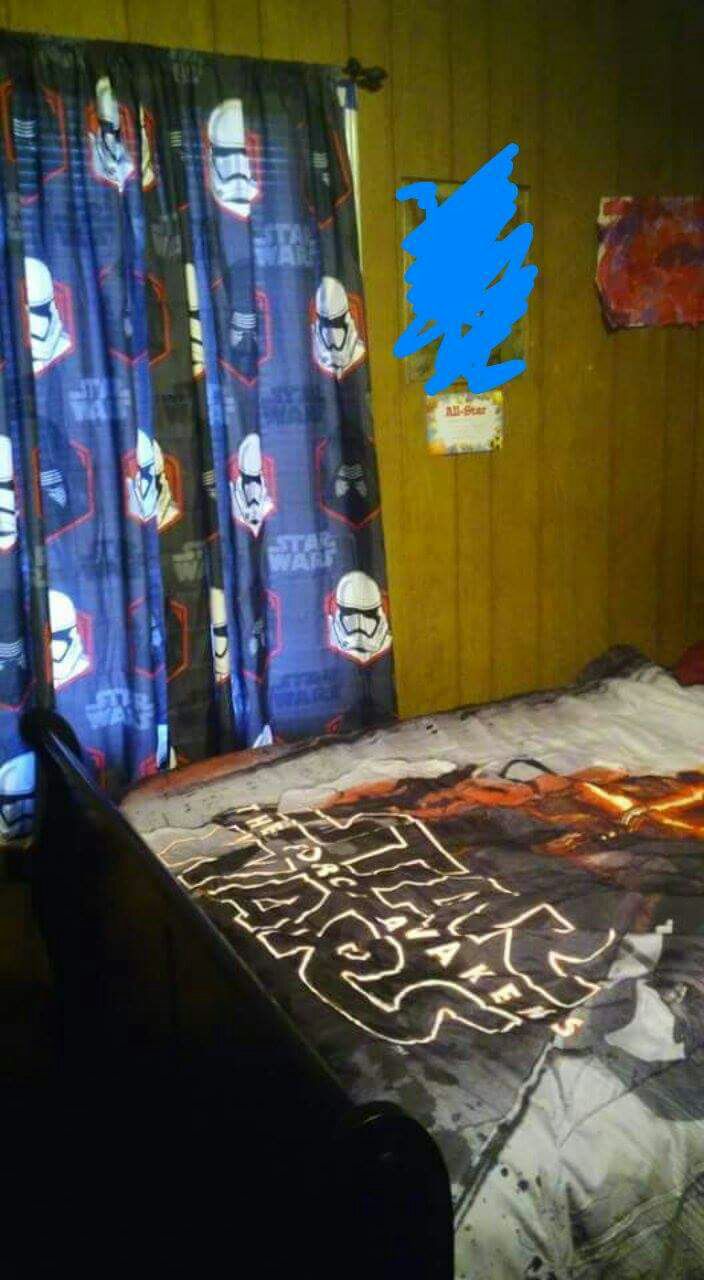 Star war reverse blanket and curtain, and toy box