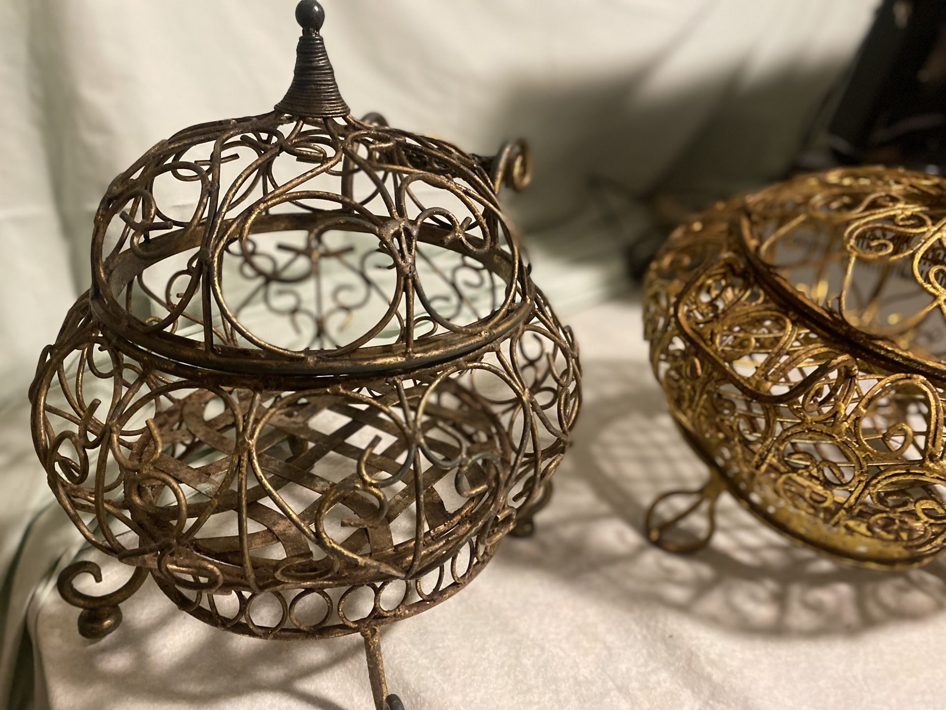 Antique Metal Baskets 