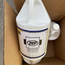 Case Of 4 Gallons Of Zep Gel Hand Sanitizer