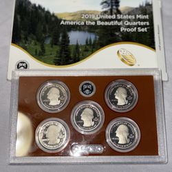 2019 United States Mint América The Beautiful Quarters Proof Set 