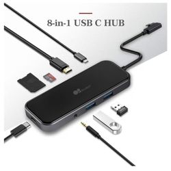 ALLWAY 8-in-1 USB-C Hub Multi-Port Adapter