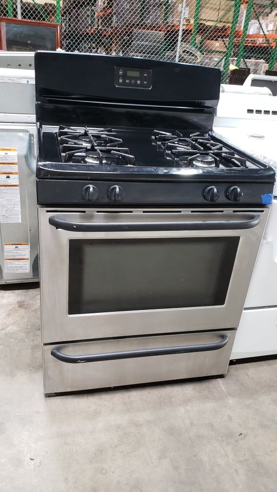FRIGIDAIRE STAINLESS STEEL 4 BURNER GAS STOVE