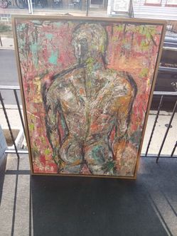 3 ft by 4 ft acrylic on canvas signed painting $500 best offer