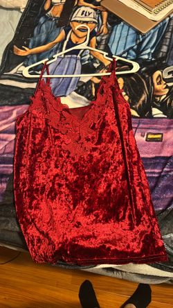 Red Velvet Blouse