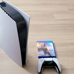 PS5 Disc Version W/ Controller & Game