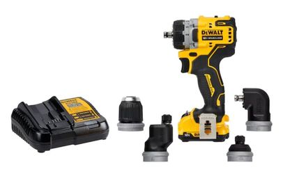 DeWALT DCD703F1 12V XTREME 5 in 1 Brushless Cordless Multi-Head Drill/Driver Kit