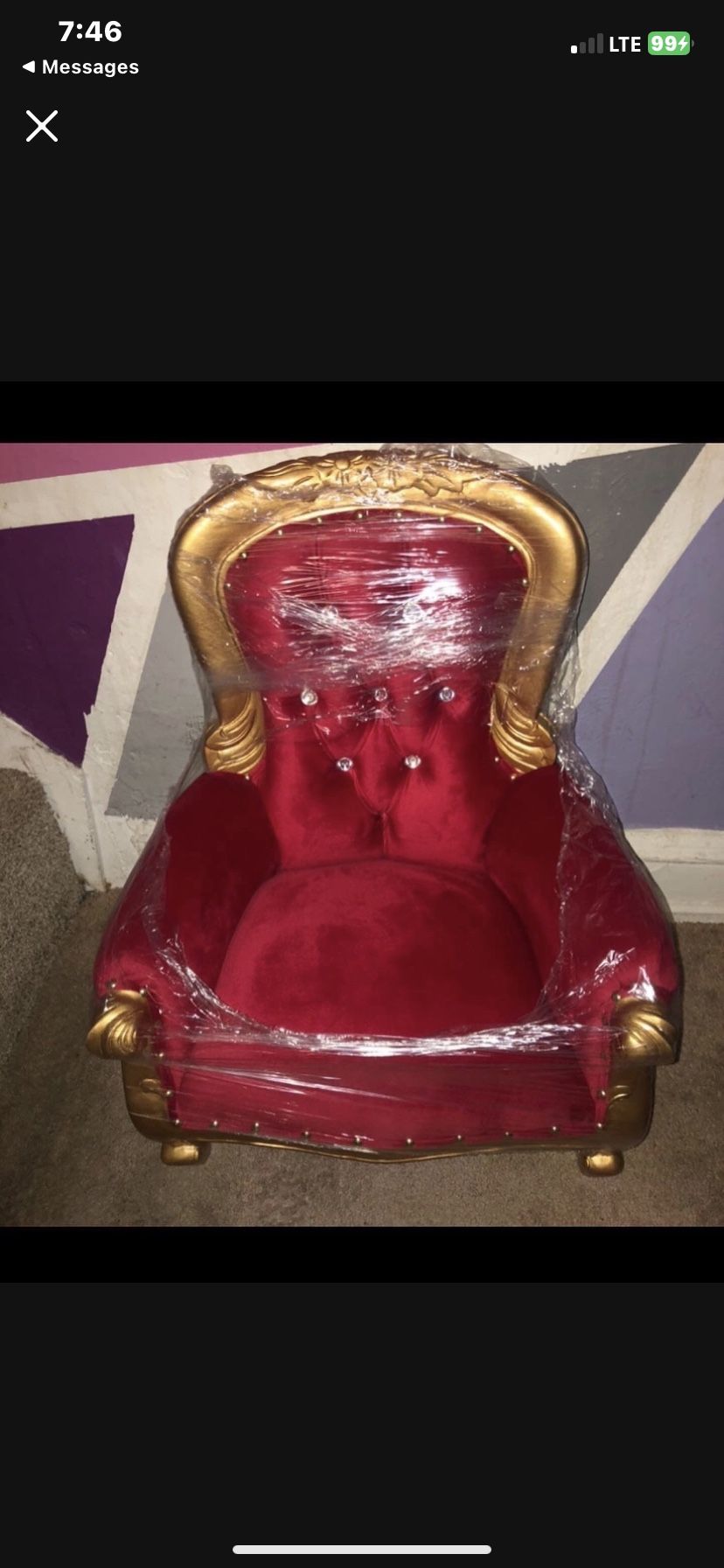 Kids Throne Chair