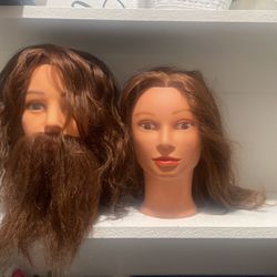Human Hair Mannequin Heads