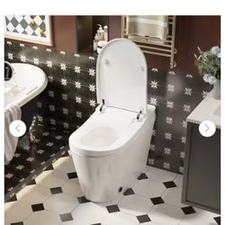 Smart toilet 1-Piece 1.28 GPF Dual Flush Elongated