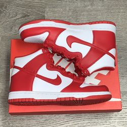 Nike Dunk High Championship White Red (GS)
