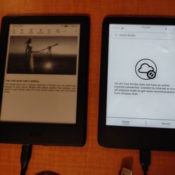 (2) Amazon Kindles With Charger Cables