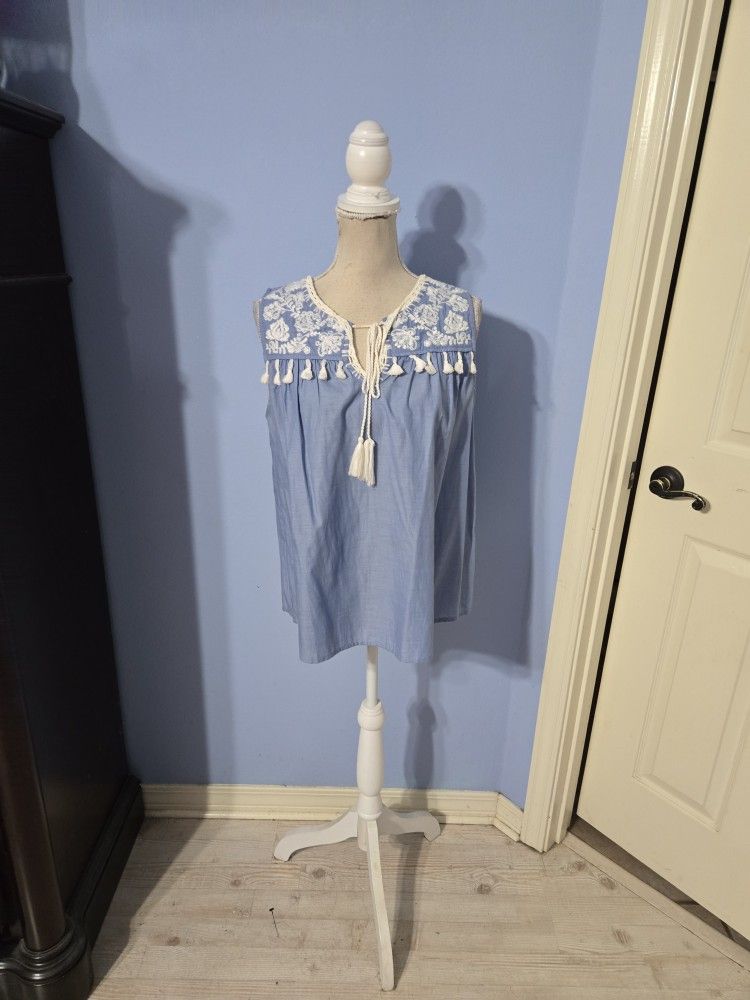 Blue Rain Medium Womens Blouse 