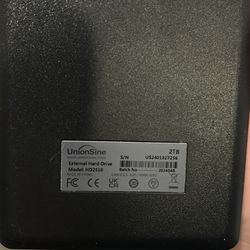 2 TB Hard drive