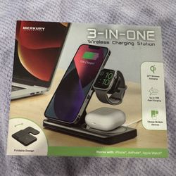 Merkury 3-in-One Wireless Charging Station