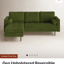 Green Velvet Sectional 