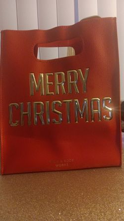 NWT Bath and Body Works Red Merry Christmas Gift Bag