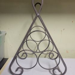 Decorative Metal Wine Rack