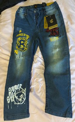 Rocawear Boys Straight Fit Graphic Jeans