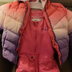 Snozu Size 6 Winter Snowsuit Jacket And Bibs