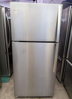 Whirlpool Top Mount Stainless Fridge