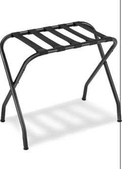 SONGMICS Luggage Rack, Luggage Rack for Guest Room, Suitcase Stand, Steel Frame, Foldable, for Bedroom, Black URLR64B