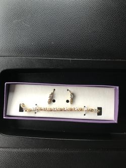 Brand new bracelet and earrings