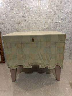 Vintage Trompe-l’Œil Draped Table Storage Chest