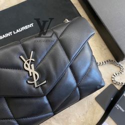 Ysl loulou small online silver hardware