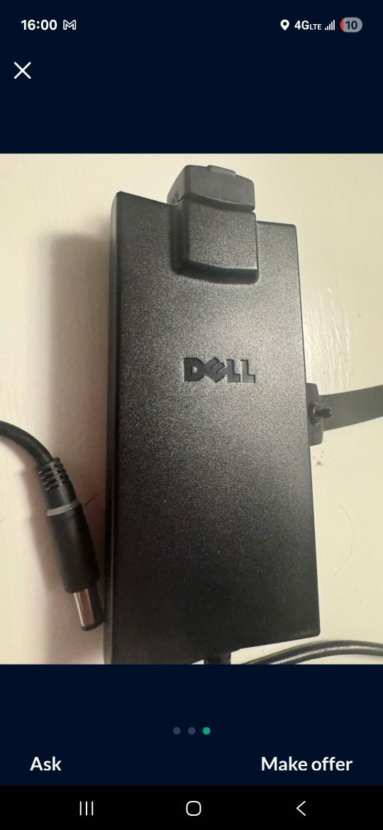 Dell 90 Watt Laptop Charger