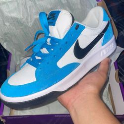 Size 10 Like New Nike SB Adversary Premium Blue White