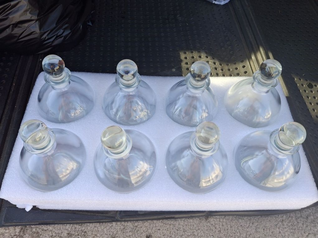 8.5oz Clear Bottles /w Corks