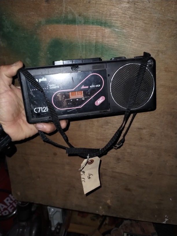 Mini Radio Cassette Stereo Am/Fm Vintage!!!