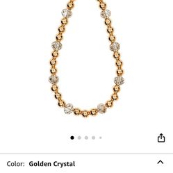 Case-Mate - Beaded Wristlet - Universal Phone Charm Strap - Golden Crystal