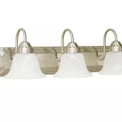 3-Light Brushed Nickel Bath Light