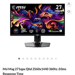 Msi mag 271qpx qhd 2560x1440 360hz