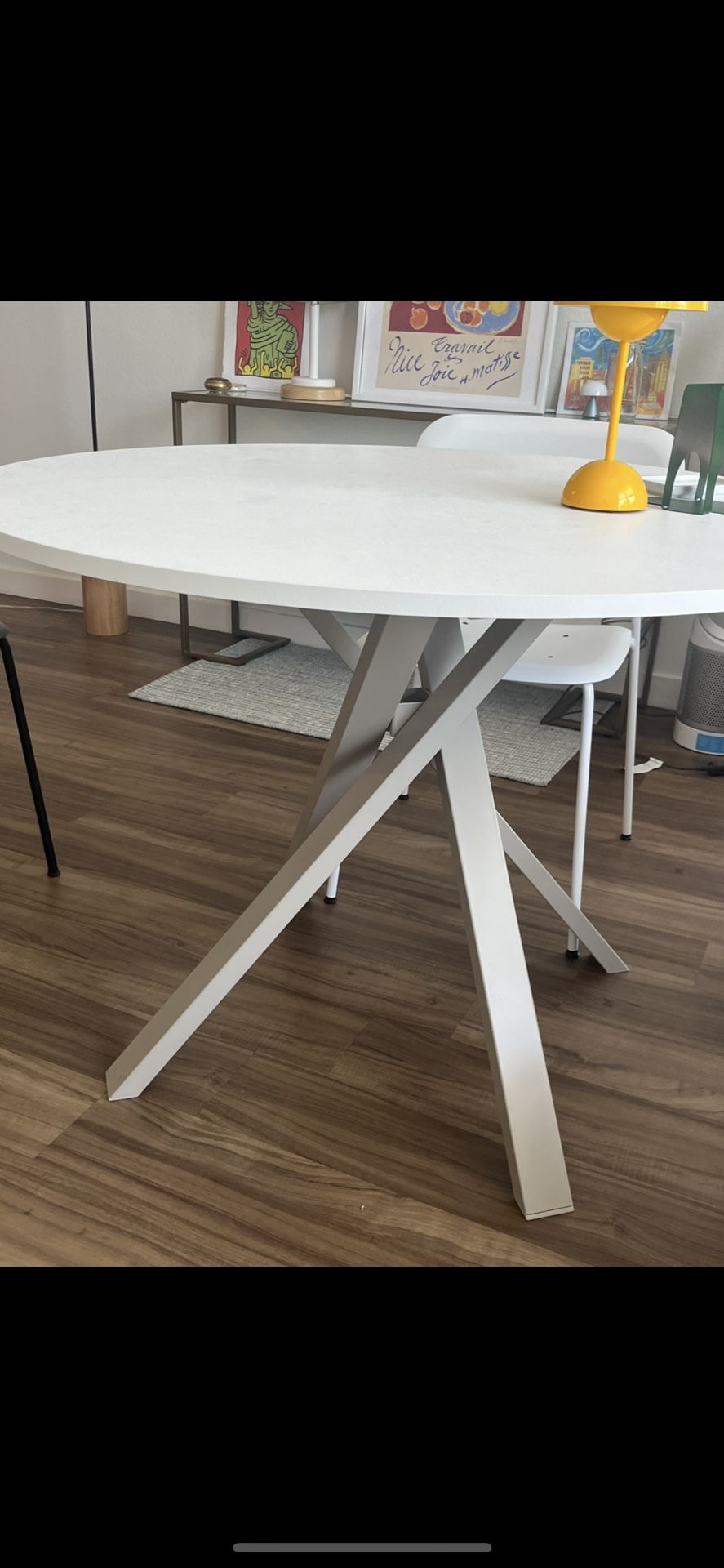 Ikea white dining table
