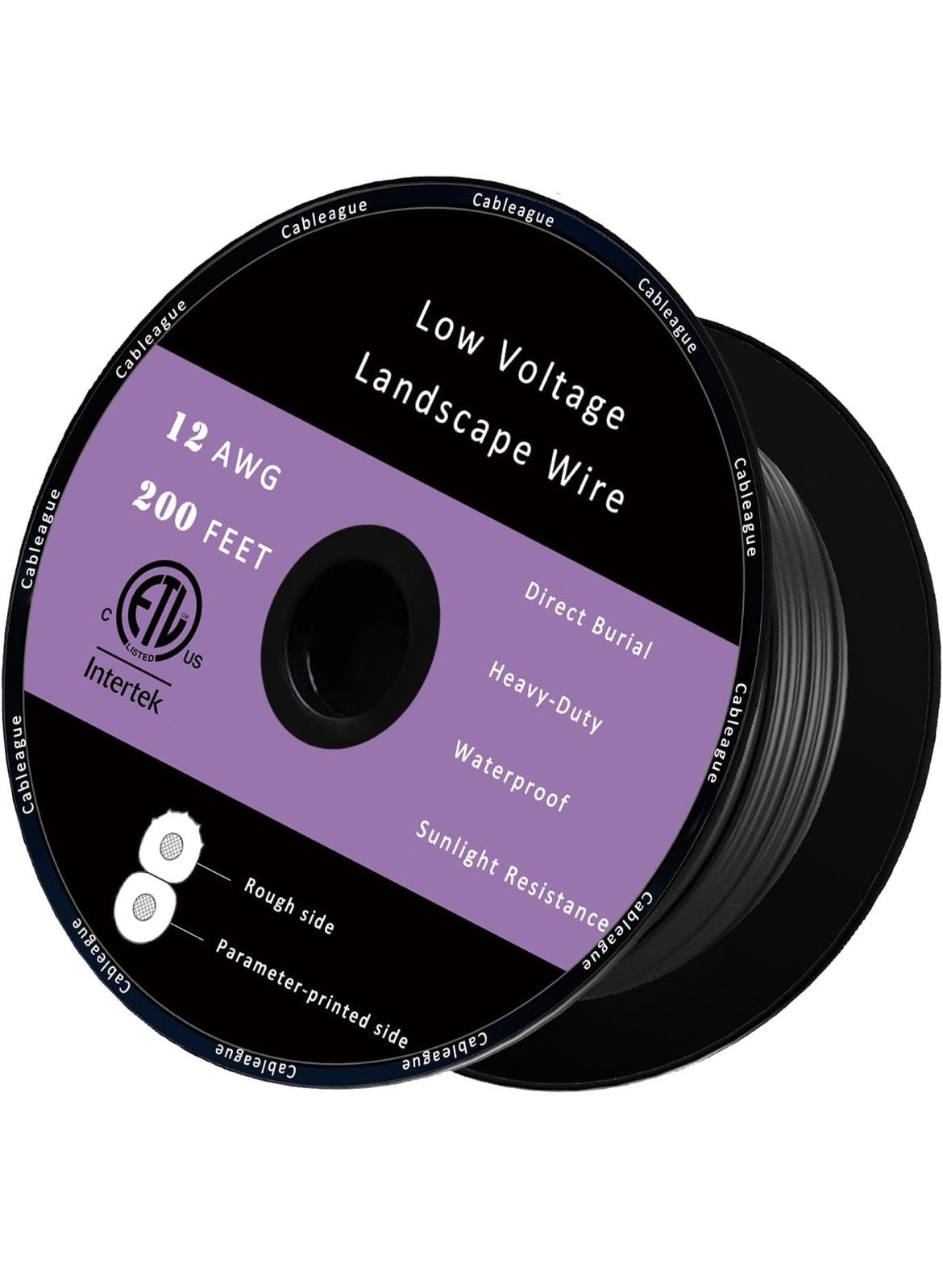 12/2 Low Voltage Landscape Lighting Wire 200ft 12AWG*2C Waterproof Conductor Outdoor Direct Burial 200 feet Black Amazon's Choice