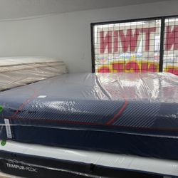 KING SIZE SEALY HYBRID “HIGH POINT” SOFT MATTRESS & BOX SPRING BED SET