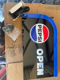 Light up Pepsi Open Sign