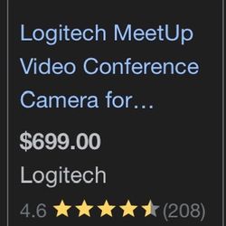 Logitech MeetUp Video Conference Camera