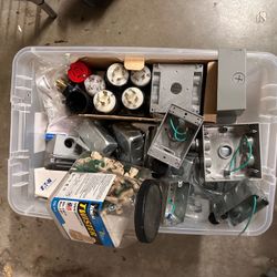 Box of NEW Electrical parts