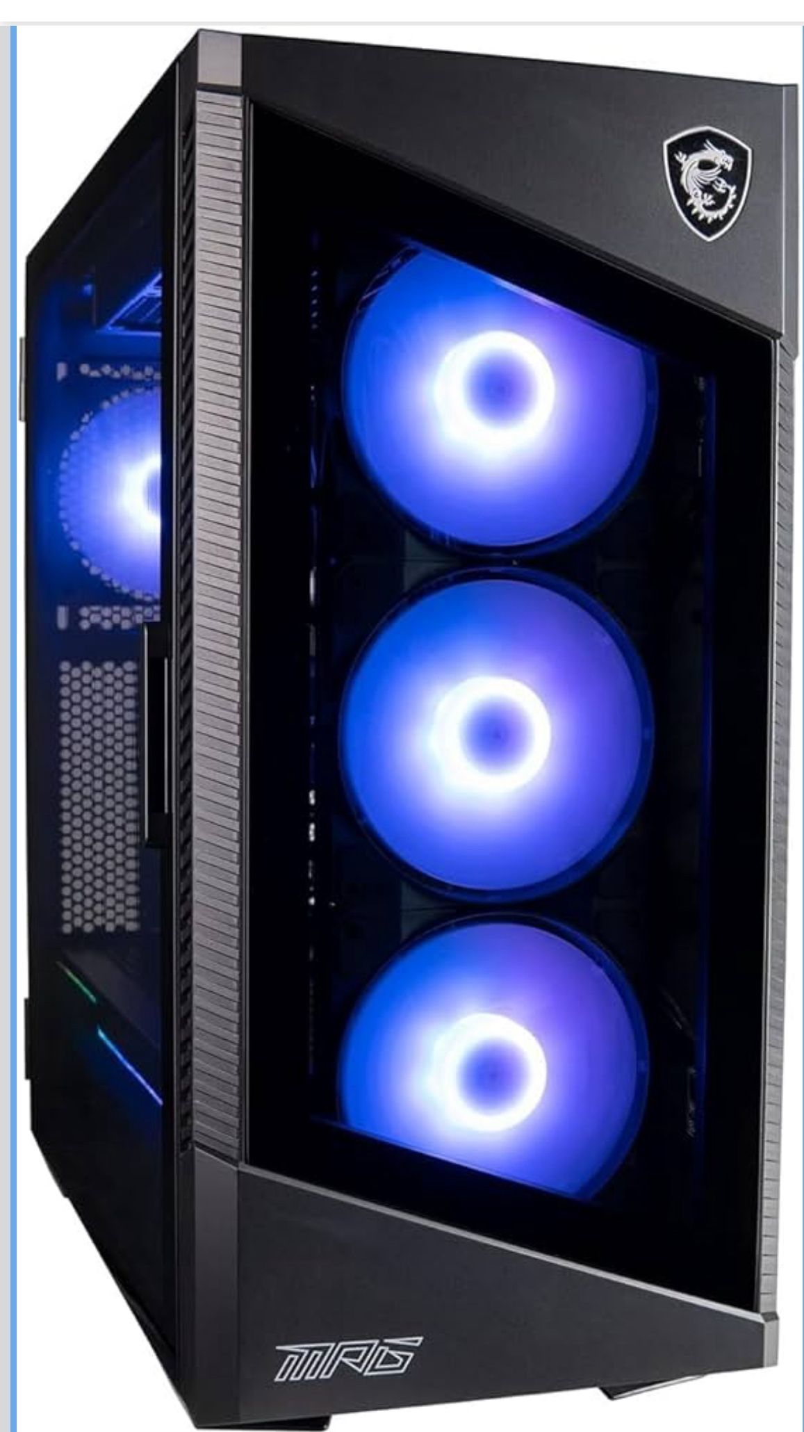 MPG Velox by MSI Gaming Desktop, Intel Core i7-14700KF, 32GB DDR5, 512GB NVMe SSD + 2TB HDD, NVIDIA GeForce RTX 4070 TI 12GB, Windows 11 Home