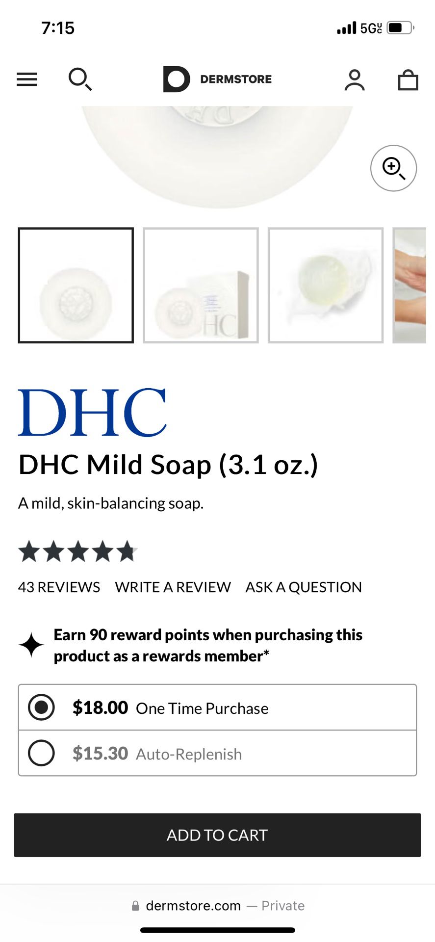 DHC MILD SOAP FACE CLEANSER 